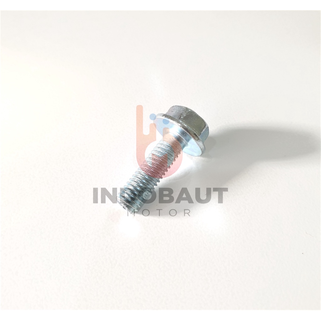 Baut Flange Bolt 6x20 Kunci 10 Putih