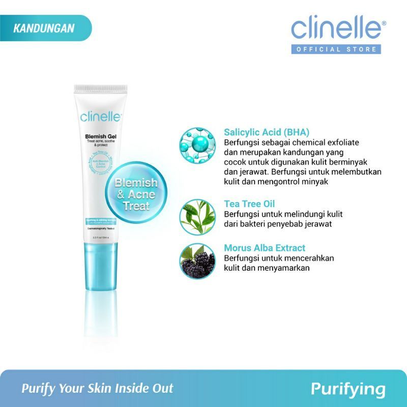 CLINELLE PURIFIYING Blemish Gel 15ml