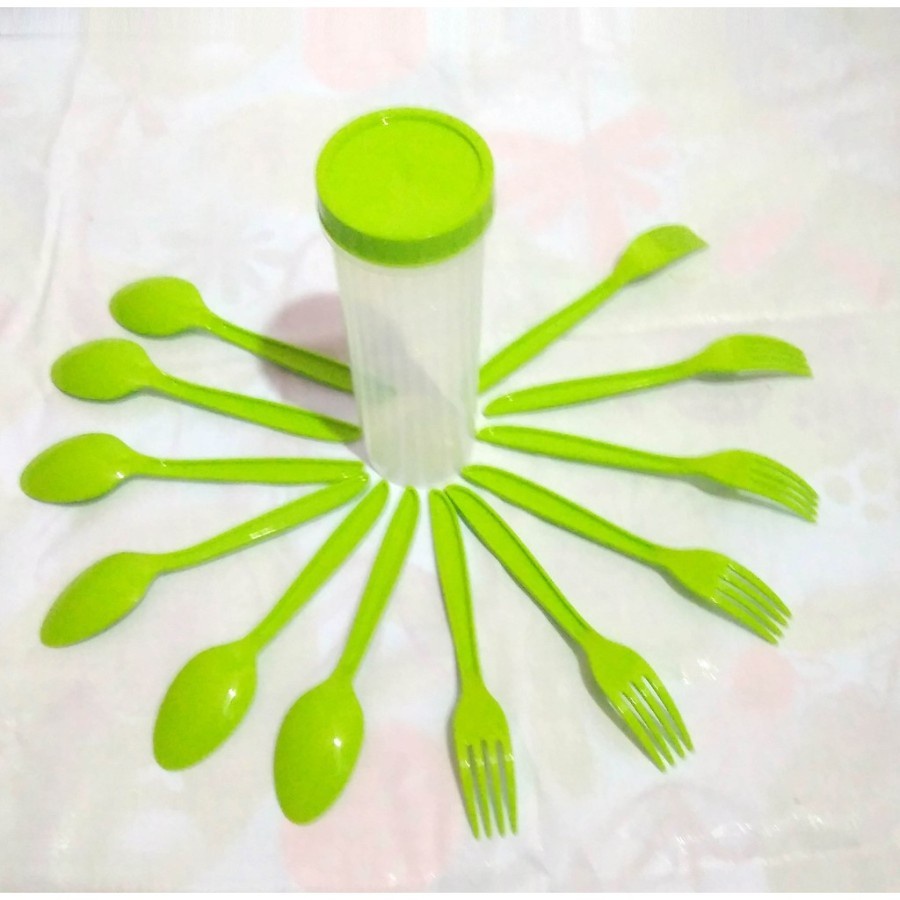 Tempat Sendok Garpu SET Travel 12 pcs TST 1140 Golden Sunkist murah