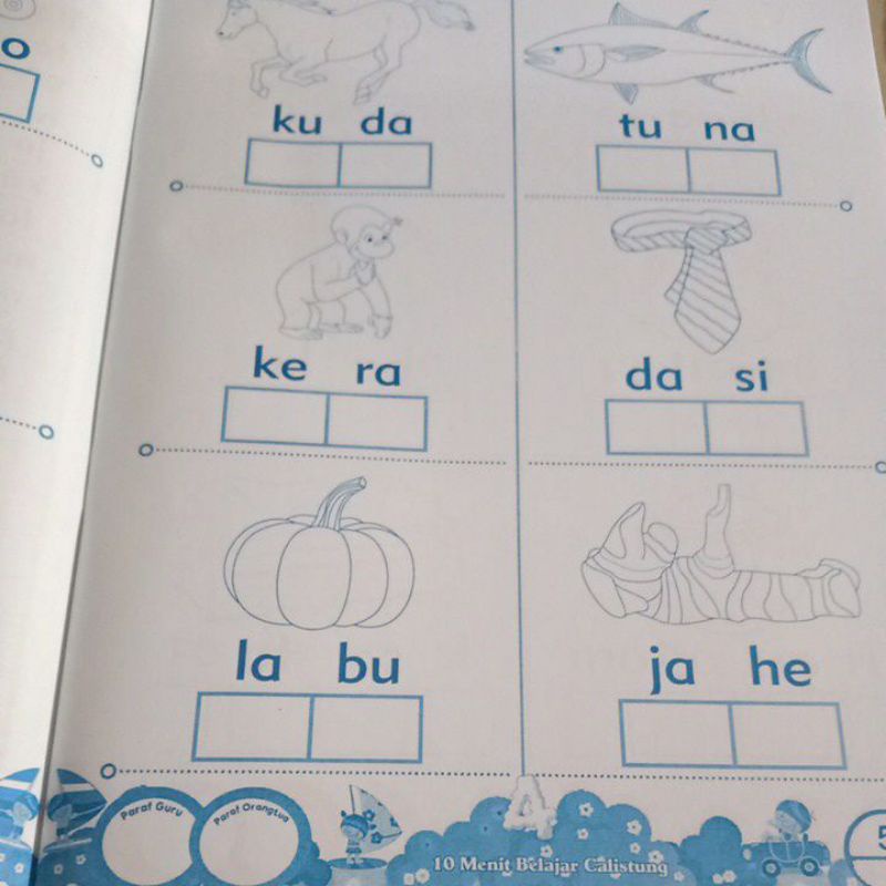 Buku 10 Menit Belajar calistung/Pintar Calistung/Super pintar calistung/Gemar calistung/Ayo belajar calistung/Aku Senang Calistung