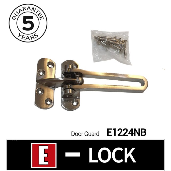 Gagang Pengaman Kunci Pintu/Door Guard Elock Stainless Steel E1224Nb