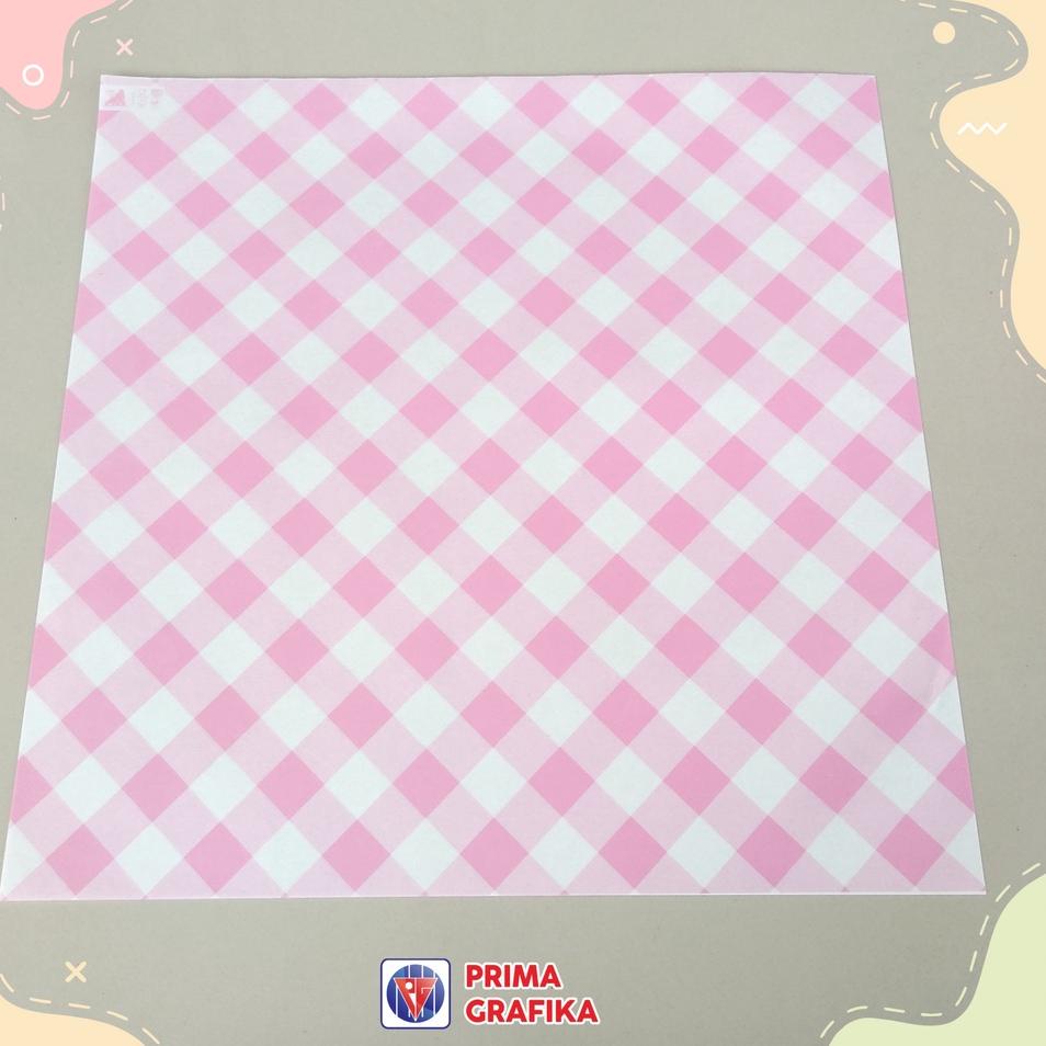 

Murah Trending Kertas Roti Motif Kotak-Kotak 18x18 Foodgrade Ready Stock - Wrap Paper / Kertas Bungkus