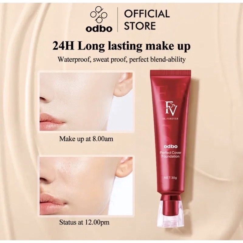 Odbo Fv Waterproof Foundation Long Lasting Cover Magic