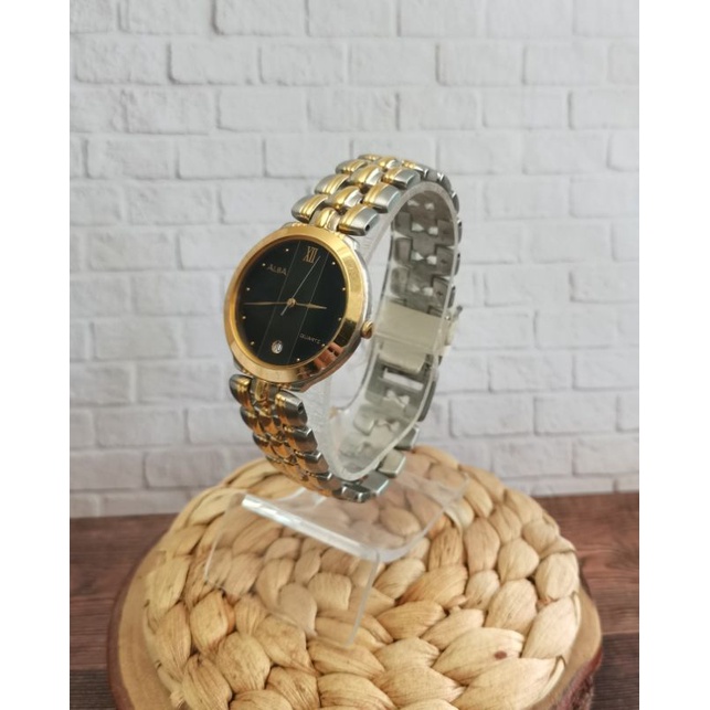 JAM TANGAN WANITA ALBA ATX-92E silver kombinasi jam tangan wanita alba  original