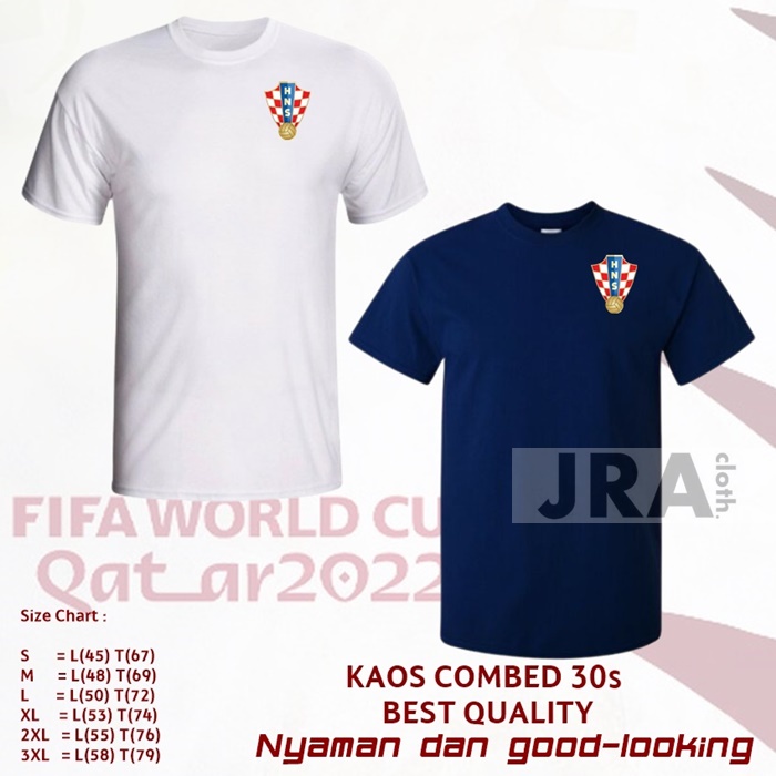 KAOS BAJU SHIRT TIMNAS CROATIA KROASIA HOME AWAY WORLD CUP 2022