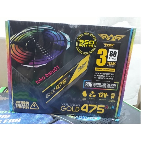 PSU Armaggeddon Voltron pro GOLD 475X RGB Power Supply