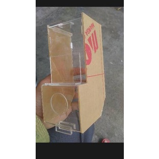 Baru Wadah pakan akrilik / tempat makan burung