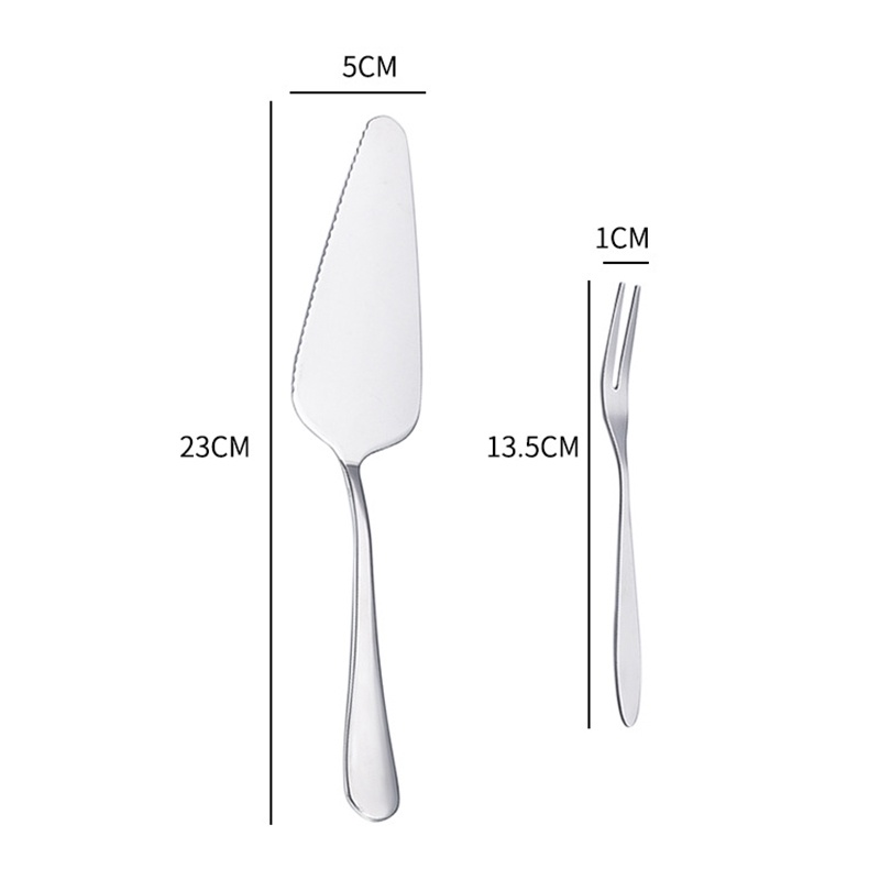 Mi.more 6pcs/set Cake Knife Fork Set Stainless Steel Dessert Cake Forks Silver Gold Cake Cutlery Fork For Mooncake