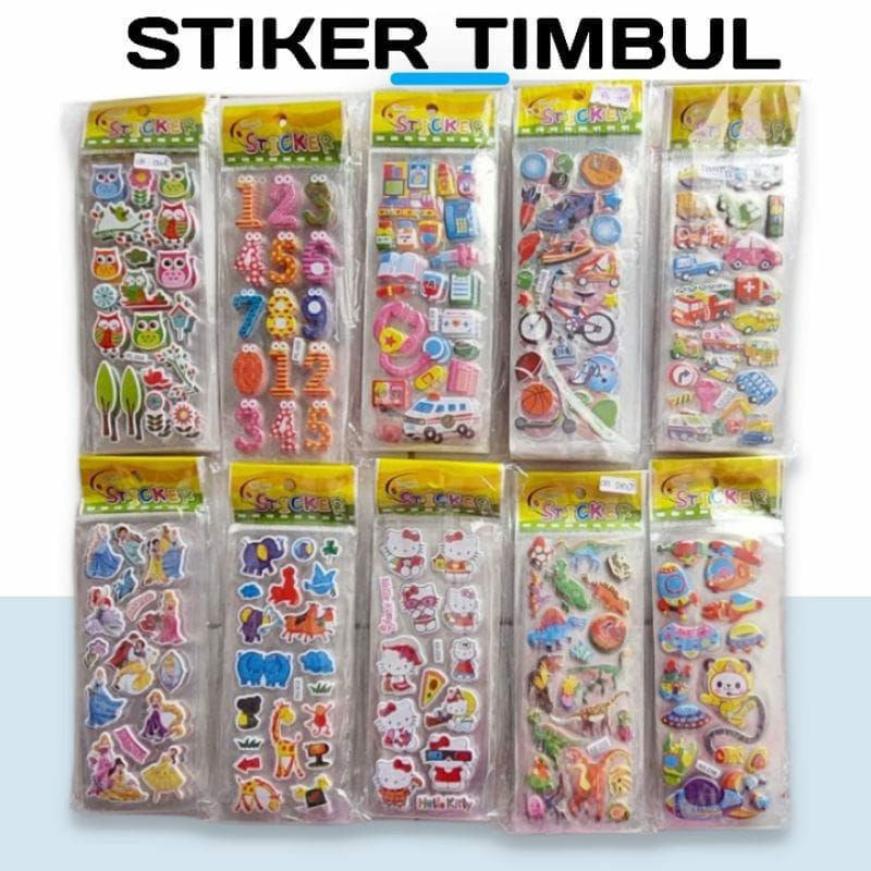 

MAINAN STICKER TIMBUL LUCU MURAH MIX