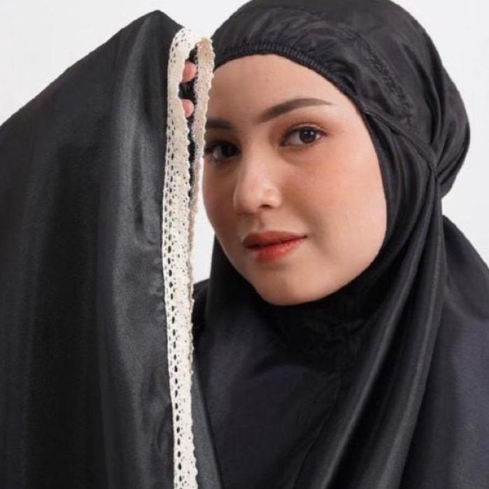 Di⚡kon   Mukena Travel Mini Polos Size Jumbo | Mukena Traveling Terkecil Seukura  HP