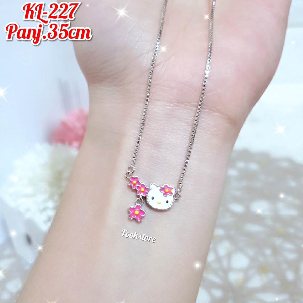 KALUNG ANAK XUPING SILVER GAMBAR KARTUN LUCU/ANTI ALERGI