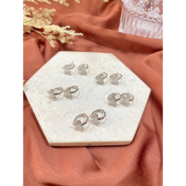 Anting Bulat Pita S925 PERAK ASLI