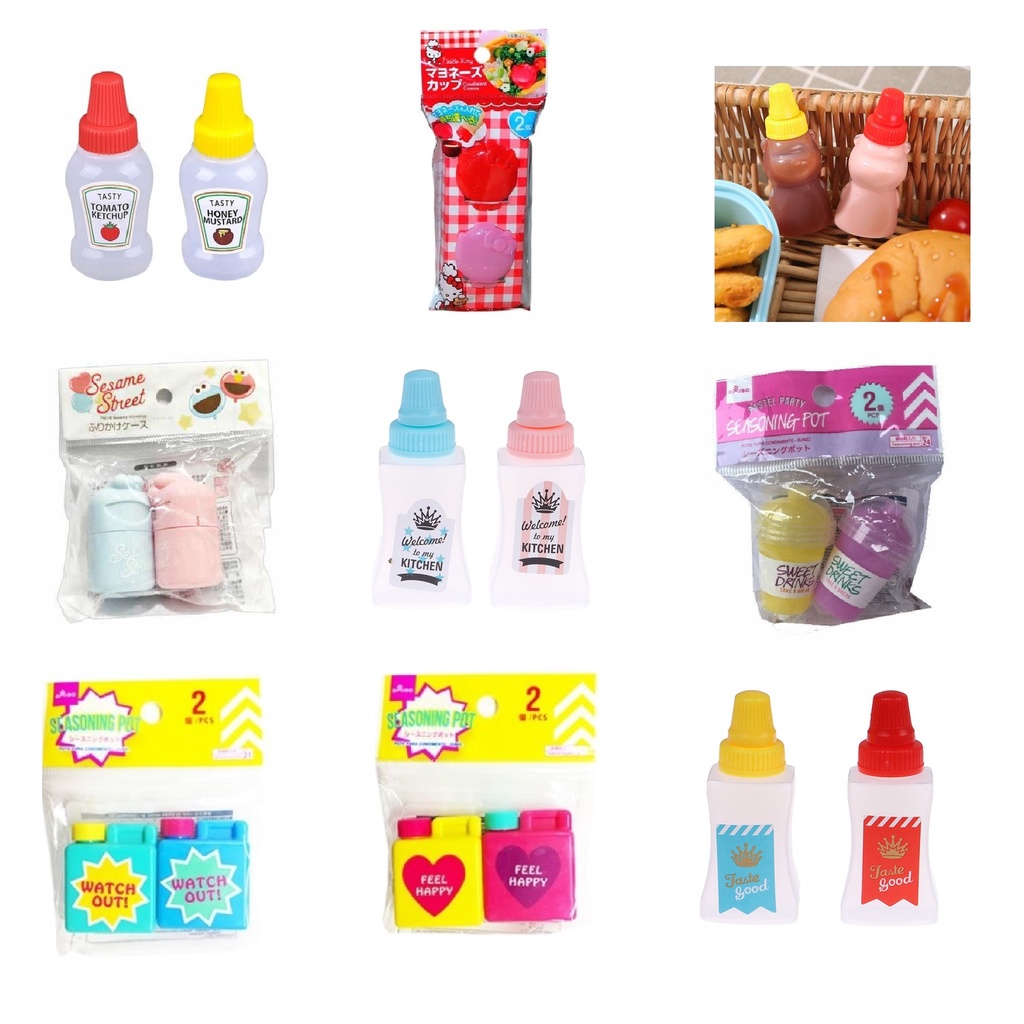 Tempat Botol Wadah Bumbu Kecap Saos Sambal Mayo Mini Cup Bottle Penyimpanan Serba Guna Bekal