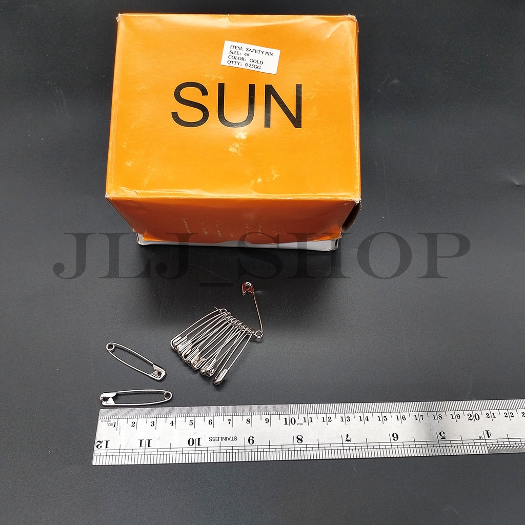 Peniti sun per renceng / peniti baju pakaian merk &quot;SUN&quot; 3.8 cm