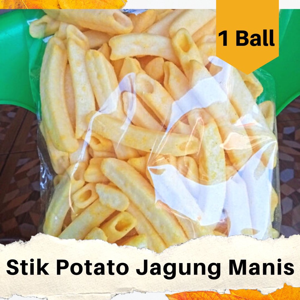 

Stik Potato Jagung Manis 1 BALL ( 1,5 KG )/ Kentang Goreng/ Snack Kiloan Murah / RT86SBY