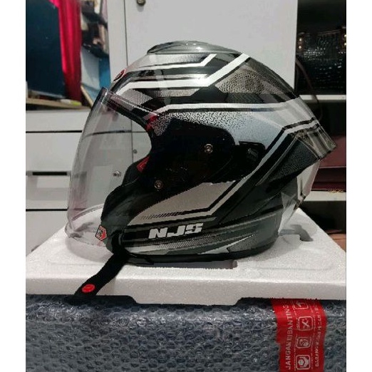 NJS KAIROZ DV ZENITH - Hitam Silver Glossy