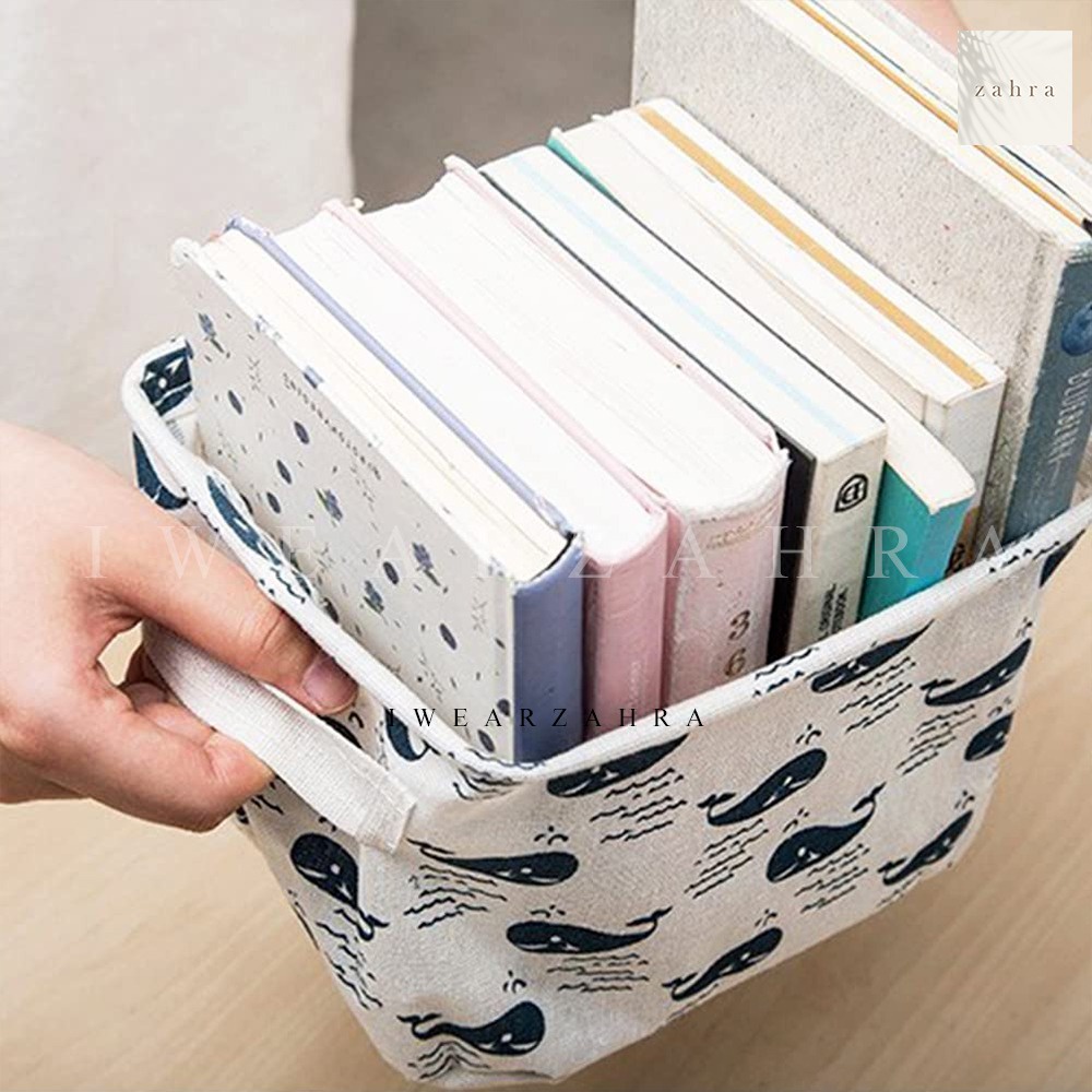 DESKTOP STORAGE BOX - Keranjang Penyimpanan Serbaguna Mini Organizer Buku Make Up Tempat Perlengkapan Rumah Multifungsi