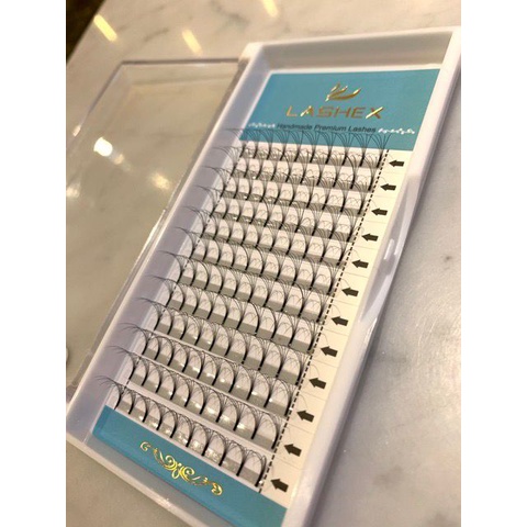 HALUS LASHEX PRE FAN MADE 3D 5D EYELASH EXTENSION BLACK MATTE BEST SELLER RUSSIAN EYELASH EXTENSION READY