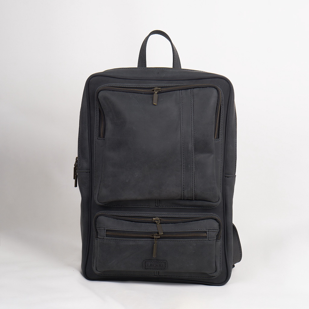 Mahameru Tas Ransel Pria Kulit Asli Back Pack Leather Lecari