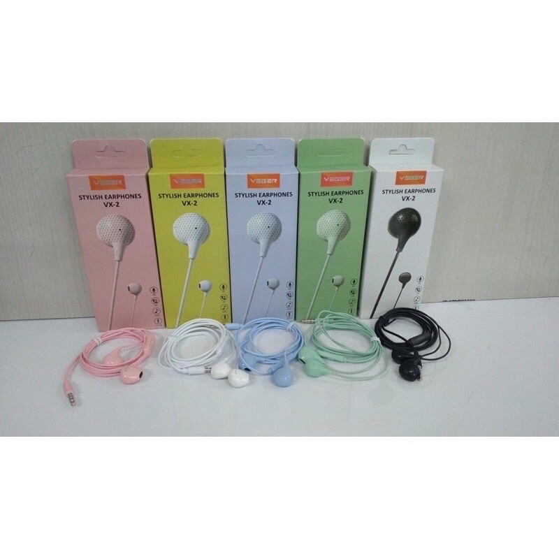 HEADSET VEGER VX2 EXTRA BASS EARPHONE WITH MIC