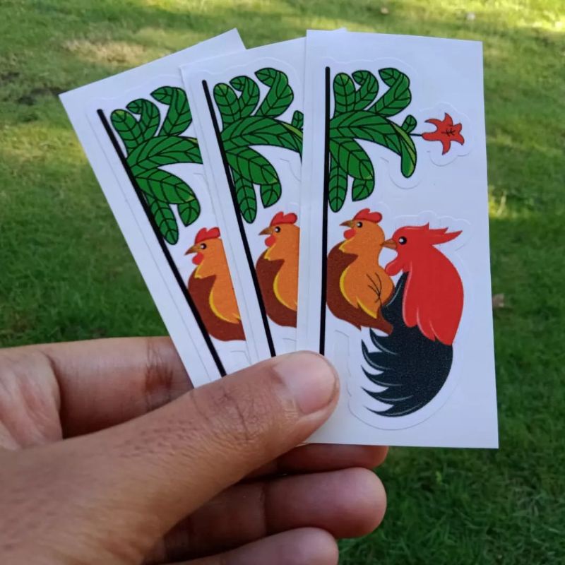 

STICKER/STIKER AYAM(motif mangkok mie ayam)