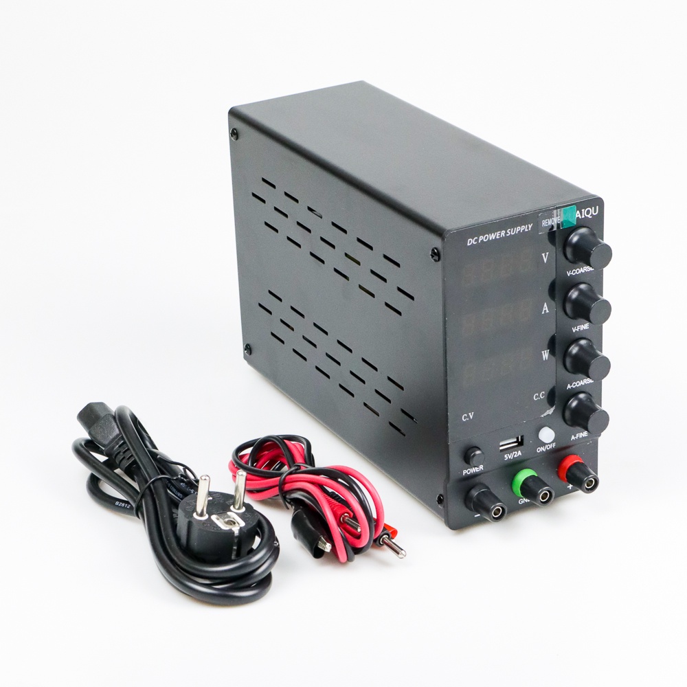 KUAIQU Adjustable DC Power Supply 30V 10A - SPS-C3010 - Black