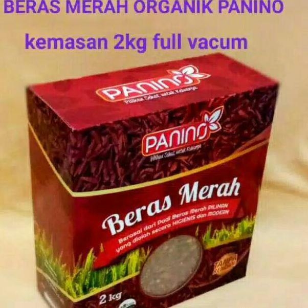 

➭ PANINO 2KG Beras Merah Organik Tanpa Rendam や