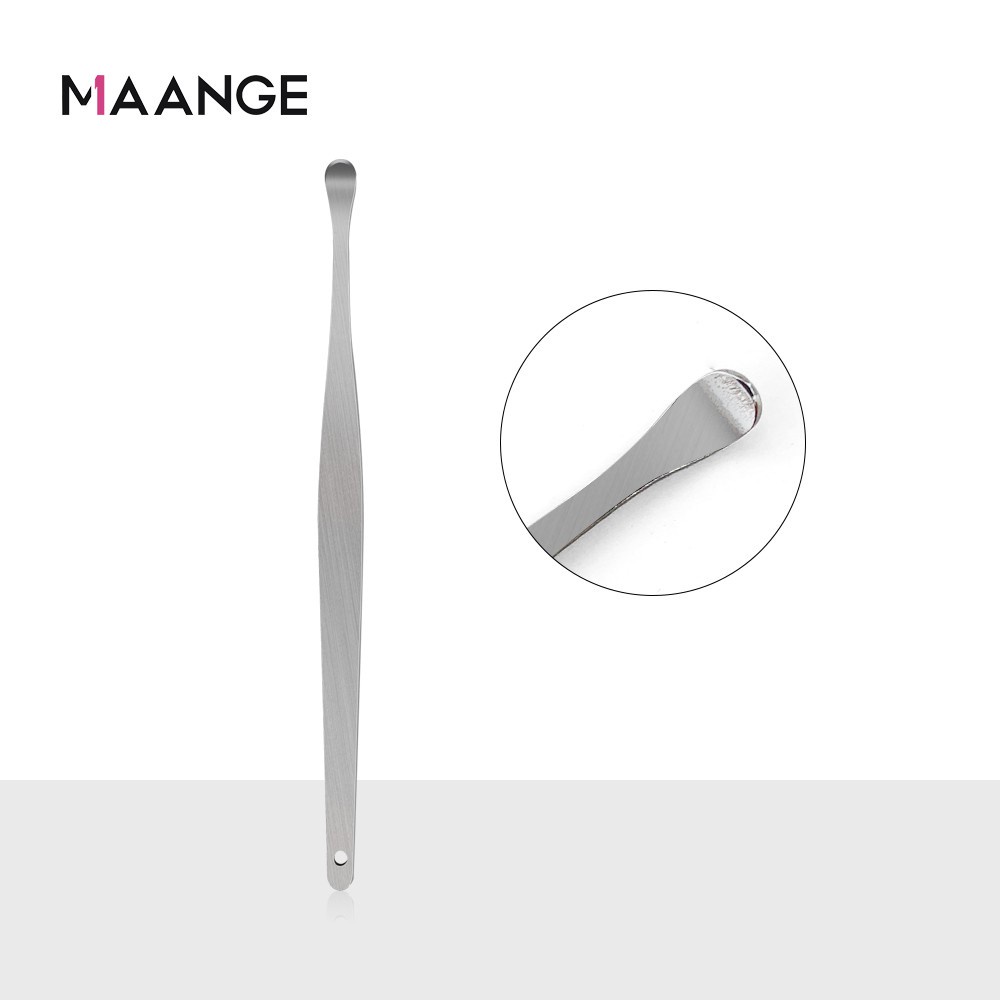 MAANGE3039  6pcs Alat Korek Kuping Telinga Pembersih Kotoran Ear Wax Stainless Steel Besi Earwax Alat Pembersih Telinga