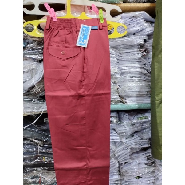 Seragam sekolah/celana sekolah merahCelana panjang SD merah merek permana