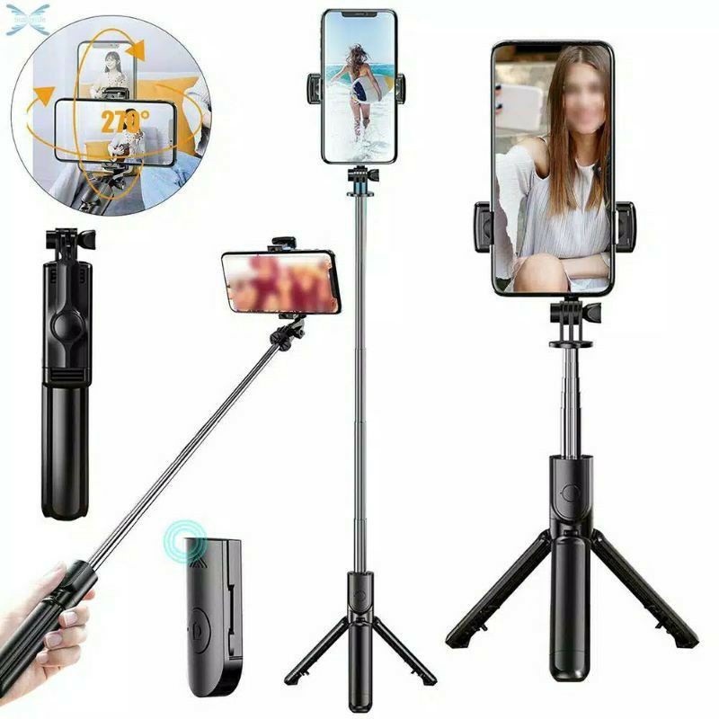 Tongsis R1S 5 in 1 Tripod Monopod Remote 360 Rotary