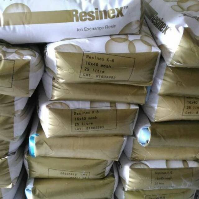 Resin Cation Resinex K8 Filter Air Resin Softener Kation Resinex Asli