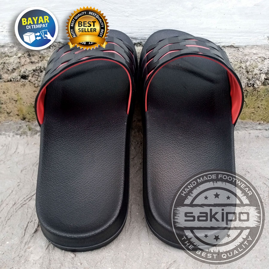 PROMO 12.12 BIRTHDAY SALE !! SANDAL DISTRO PRIA DEWASA SLOP TERBARU TRENDI NYAMAN DIPAKAI / SANDAL KARET PILON RINGAN TAHAN AIR  UNTUK KAMAR MANDI / SAKIPO