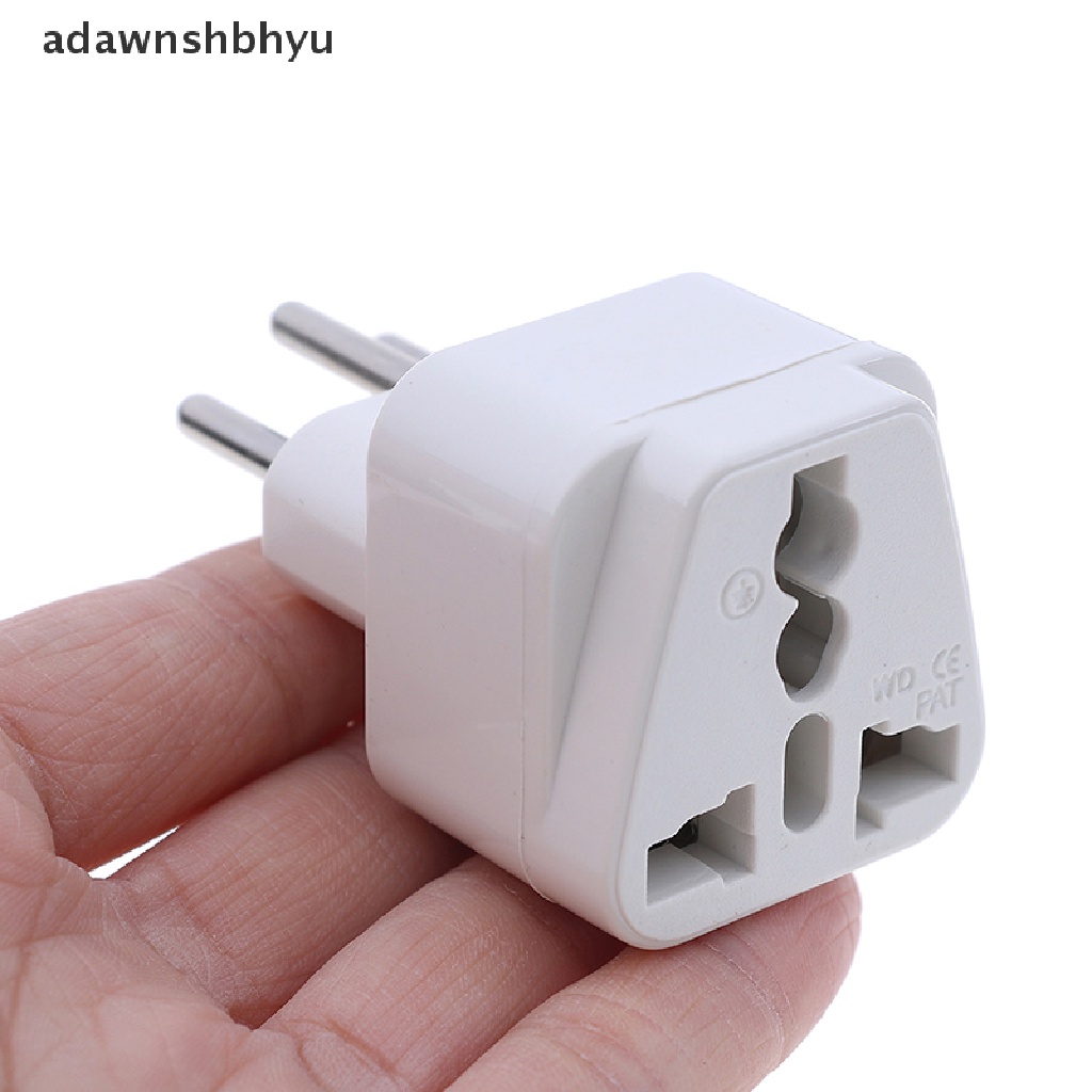 Adawnshbhyu Universal UK/US/EU Ke Swiss Swiss Colokan Listrik AC travel adapter converters ID