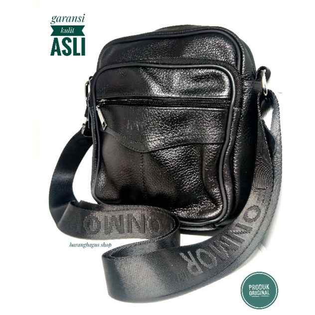 Tas Selempang selendang Import kulit asli pria wanita Original Fonmor