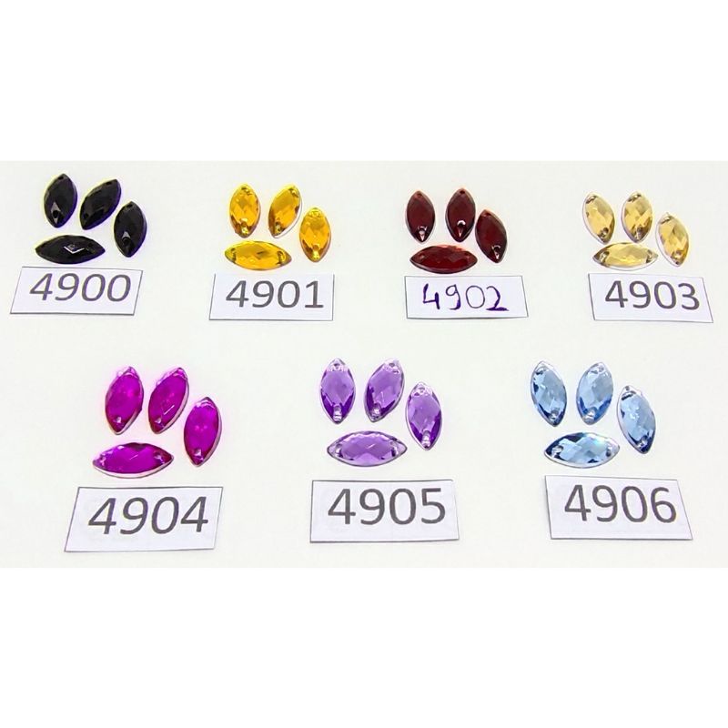 Diamond Sampan Mata 7x15 mm Grade A / Payet Kristal Akrilik berkilau