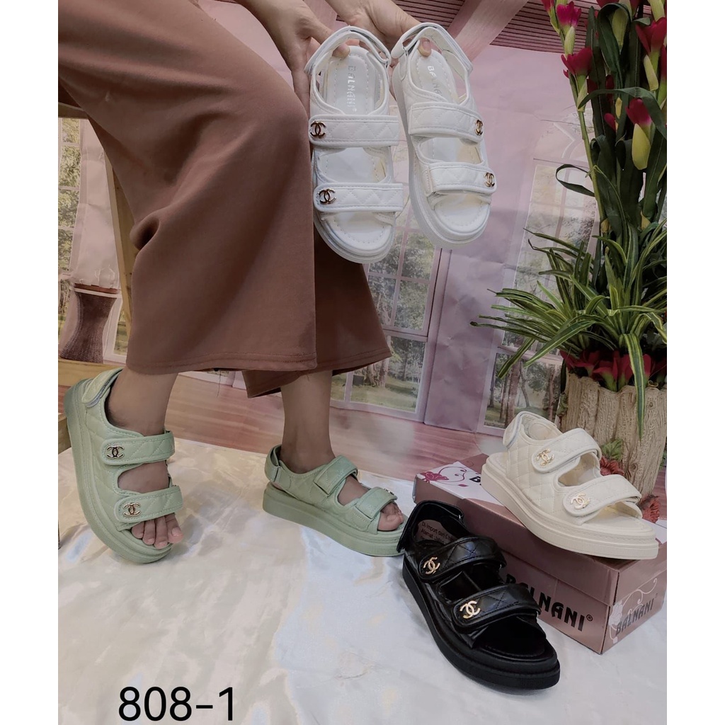 808-1 sandal tali wanita kekinian balnani import