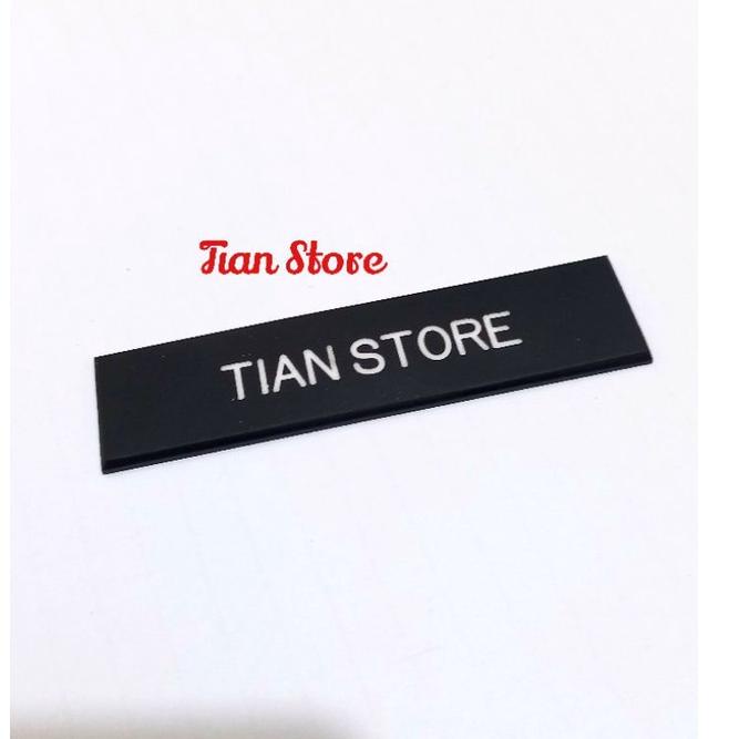

[E-1&U ✓] Name tag/Nama dada gravo doft bahan acrilik magnet,peniti,paku-amanah