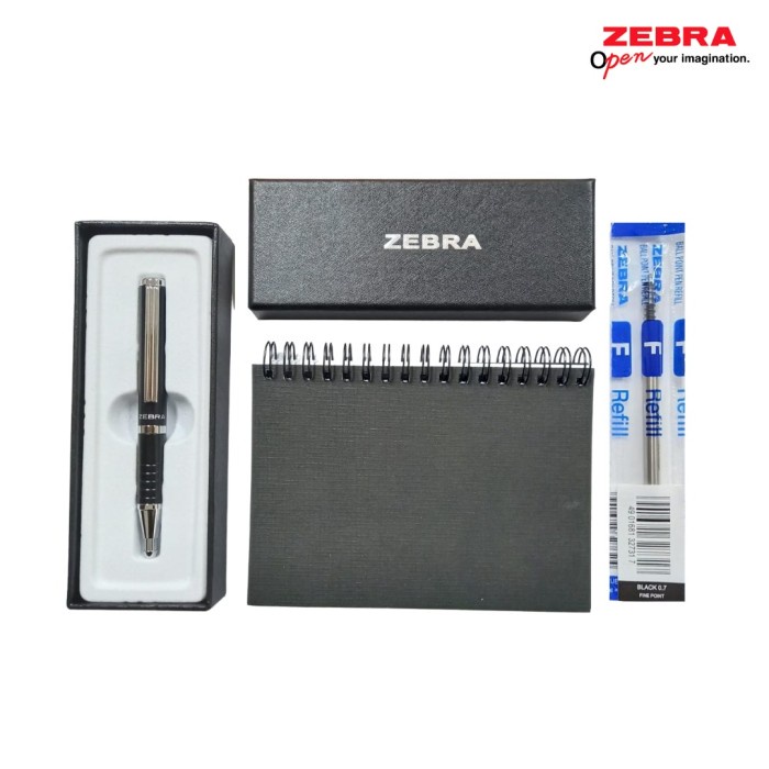

GIFT SET HAMPERS PULPEN ZEBRA BP 115 + REFILL F - FREE NOTES