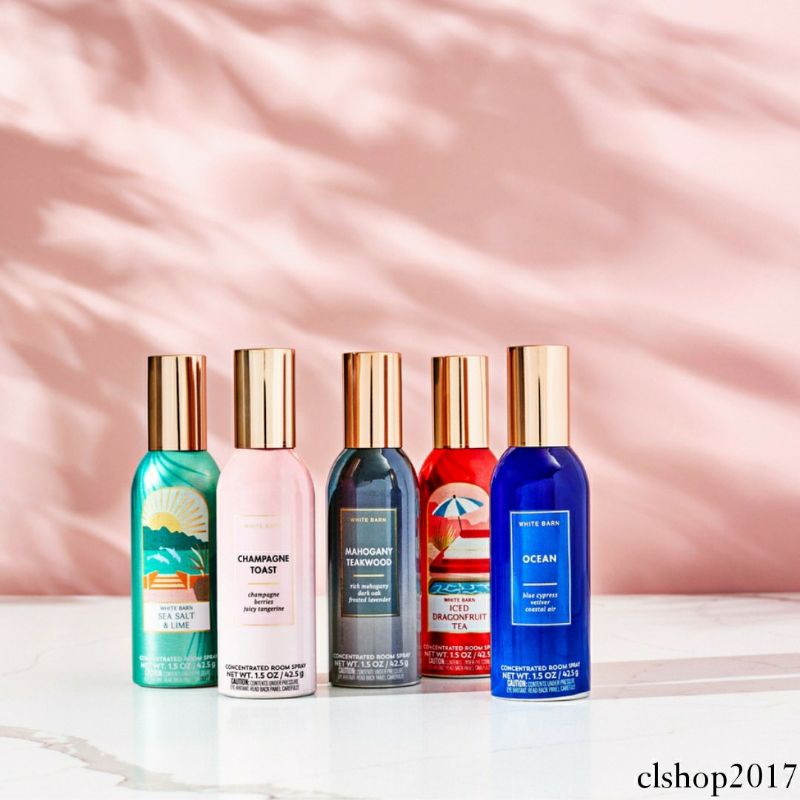 BATH &amp; BODY WORKS BBW ROSE WATER &amp; IVY MIDNIGHT BLUE CITRUS MARSHMALLOW FIRESIDE CHAMPAGNE TOAST COMFORT SLEEP JAPANESE CHERRY BLOSSOM JCB VANILLA BEAN NOEL STRESS RELIEF EUCALYPTUS SPEARMINT CONCENTRATED ROOM SPRAY 42.5G ROOMSPRAY PENGHARUM RUANGAN MIX