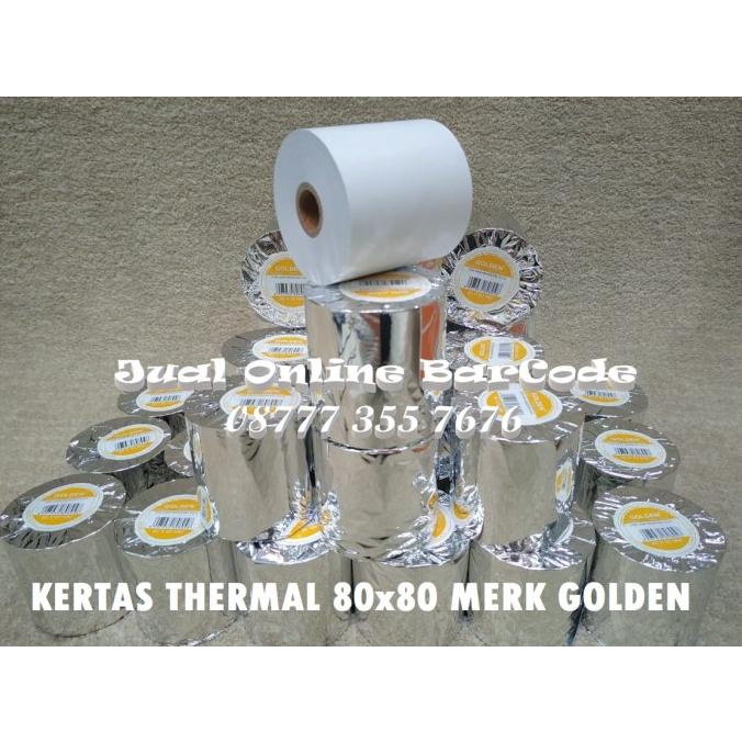 

KERTAS TERMAL | THERMAL GOLDEN 80X80 | 80 X 80 MM STRUK KASIR EPSON