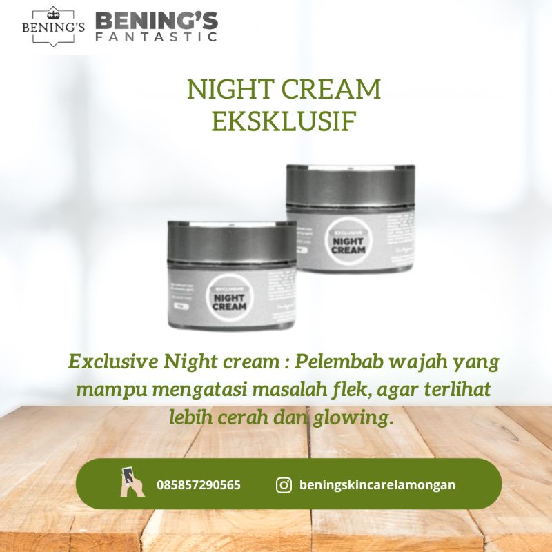 Bening's Skincare Night Cream Ekslusif
