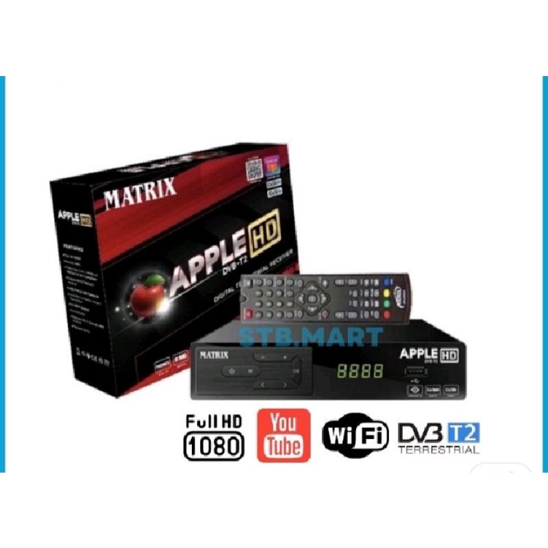 Set Top Box DVB T-2 Matrix Apple Hd