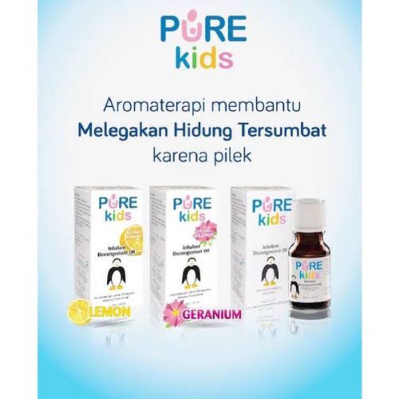 Pure Kids Inhalant Decongestant Oil 10ml - Purekids Aromaterapi Anak