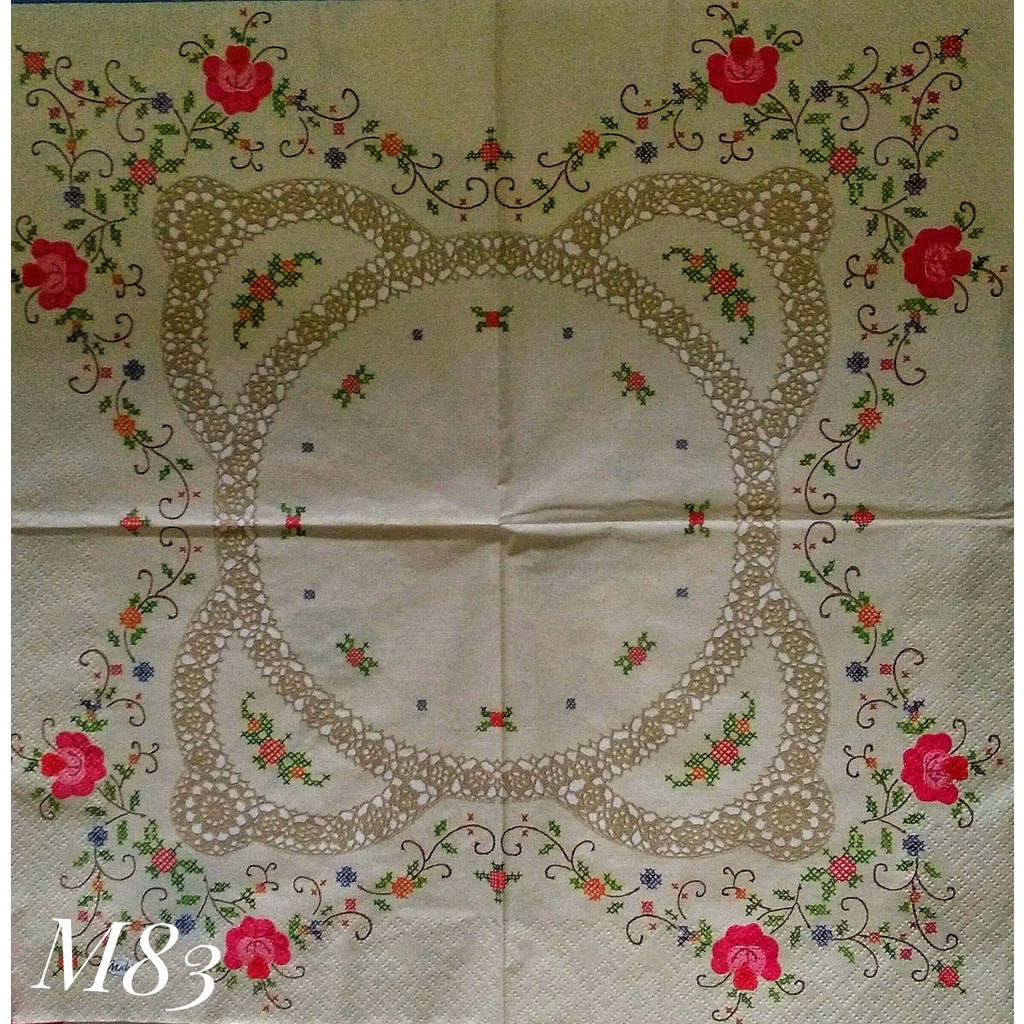 

Napkin Euro Motif M83 / Tissue Decoupage