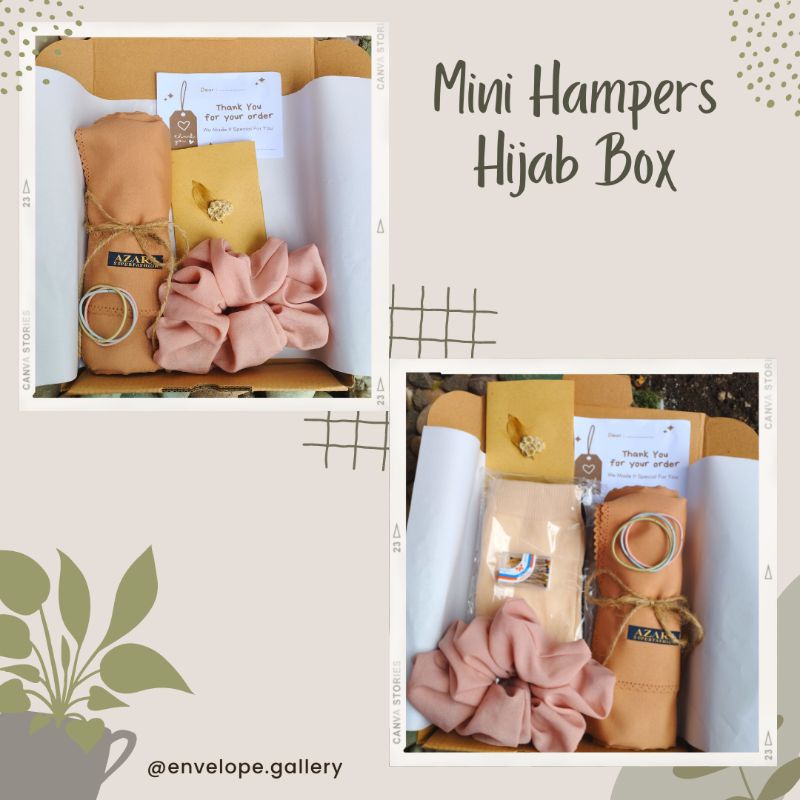 

Mini Hampers Hijab Box • Hampers Cewek • Gift, Hadiah, Kado Ulang Tahun Murah