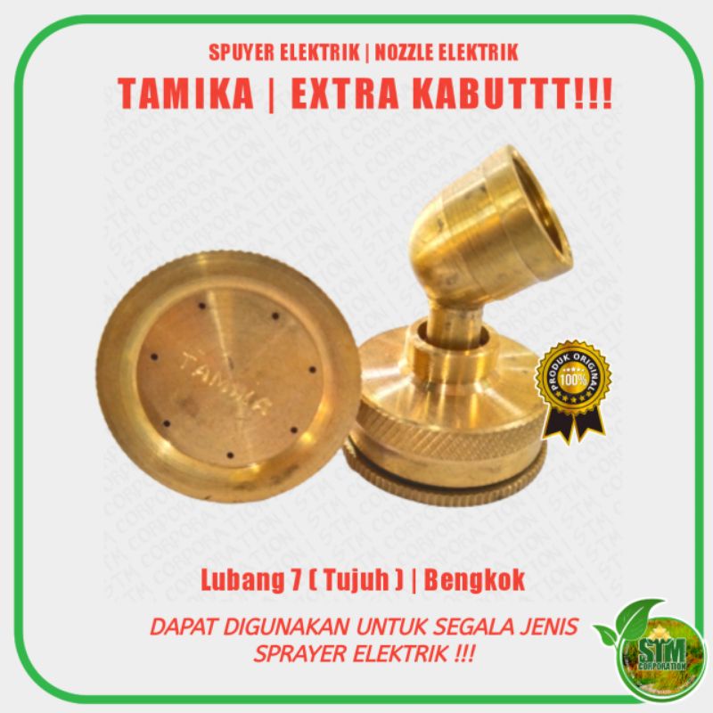 Spuyer TAMIKA | Lubang 7 Bengkok | Nozzle Ekstra Kabut | Nozzle Elektrik