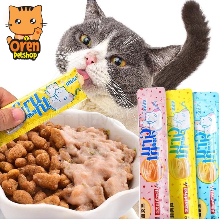 URCHIN CREAMY TREATS 15gr Cemilan Kucing Snack Kucing 15g penggemuk bergizi Cat Stick Makanan Hewan 