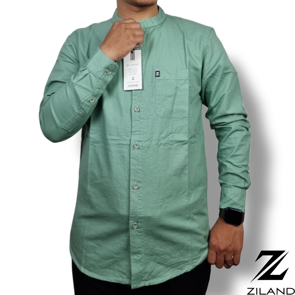 Kemko Dewasa ZILAND 001 Kemeja Koko Pria Lengan Panjang Polos Katun Sigaret Premium Ada Ukuran Jumbo High Quality
