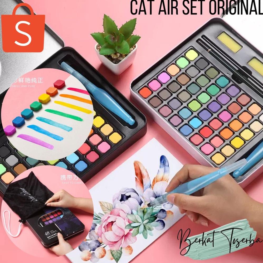 

BERKATTOSERBA 36/48 WATER COLOR SET - ALAT CAT AIR SET (TERMASUK KUAS DAN KERTAS GAMBAR) IMPORT DAPAT CASE DAN SARUNG HIGH GRADE TERLARISS...,,,,,