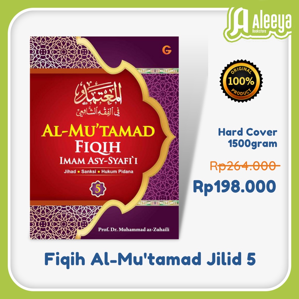 Fiqih Al-Mu`tamad Jilid 5 Hard Cover Al-Mutamad fil Fiqhi asy-Syafii kitab pedoman fiqih mazhab Syaf